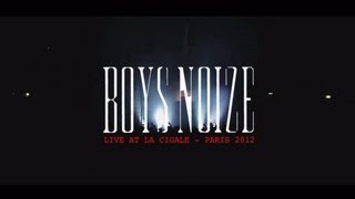 Boys Noize LIVE @ La Cigale - Paris 2012 - Track id / Rocky 2 ( LP : Out of the Black )