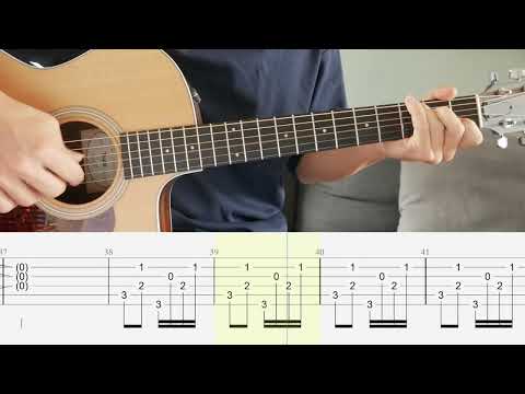 I, Carrion (Icarian) - Hozier - Guitar Tutorial + TABS on screen
