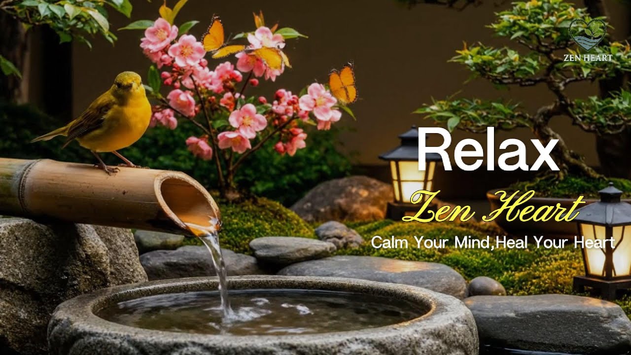 🌿 Relaxing Nature Sounds & Koi Pond | Meditation, Sleep, Study