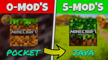 I Turned Minecraft-PE to JAVA with 5-MOD