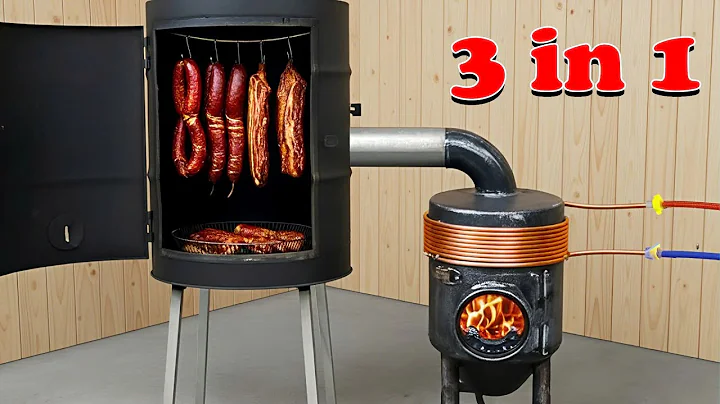 How to make a 3 in 1 heating stove for winter 2025 ! Use free hot water and a premium smoker