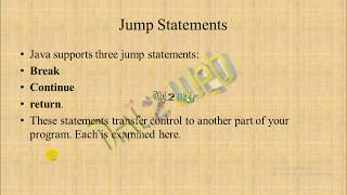 Jump Statement in Java Programming |Object Oriented Programming | ABS College |BRABU Muzaffarpur