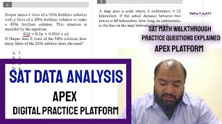SAT Problem Solving &amp; Data Analysis: Apex Online Digital Practice Platform | SAT Math Walkthrough