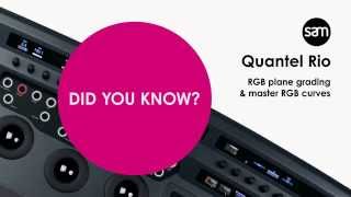 Quantel Rio - RGB plane grading and master RGB curves