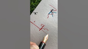❤️How to sign letter "K"?❤️#signature #handwriting #calligraphy #art #alphabet