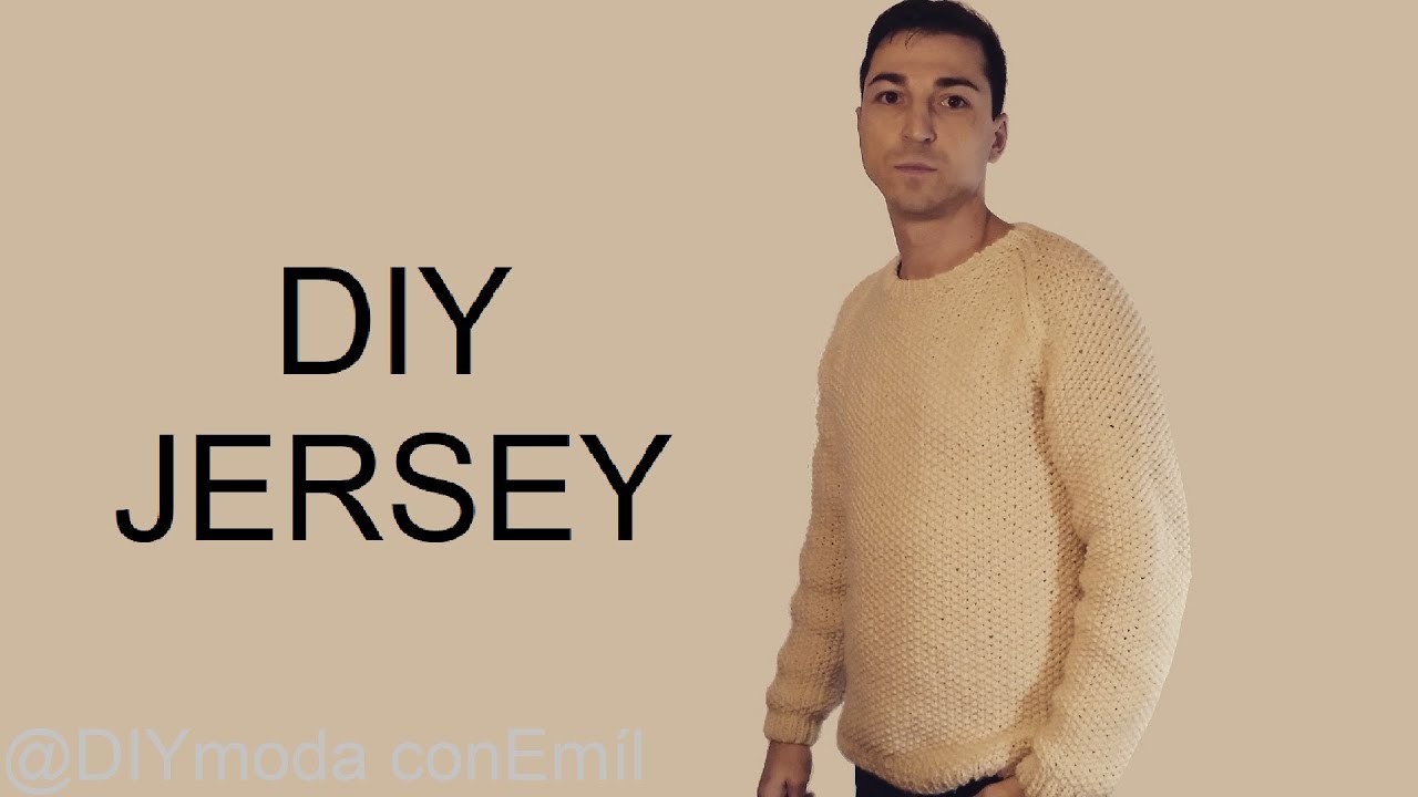 Jersey a dos agujas para hombre hotsell