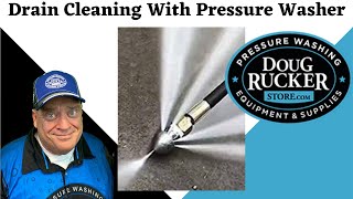 Drain Cleaning with Pressure Washer from Doug Rucker Store and Pressure Cleaning School