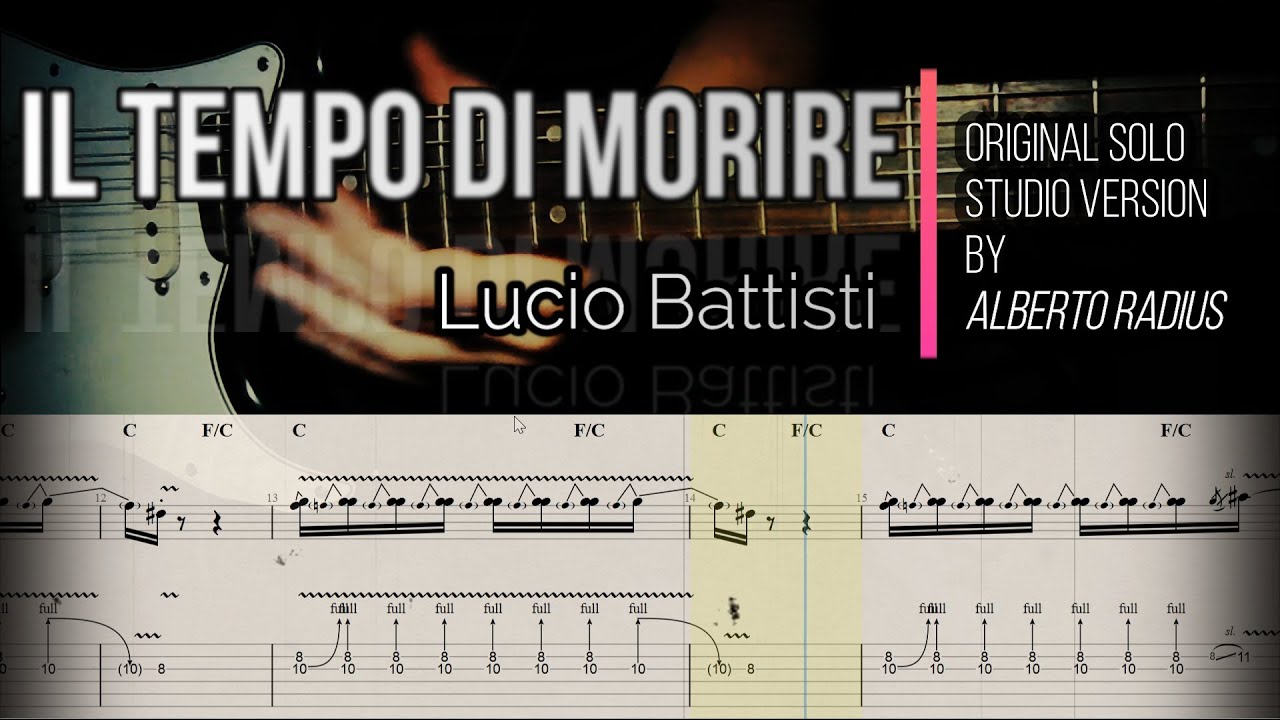 Il tempo di morire -  Lucio Battisti | TAB Assolo | Guitar Cover  | Tutorial