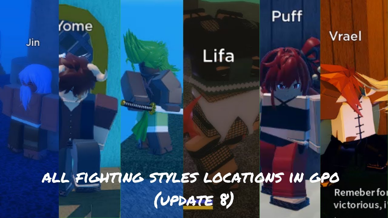 [GPO] Every Fighting Style Location/Maze Walkthrough YouTube