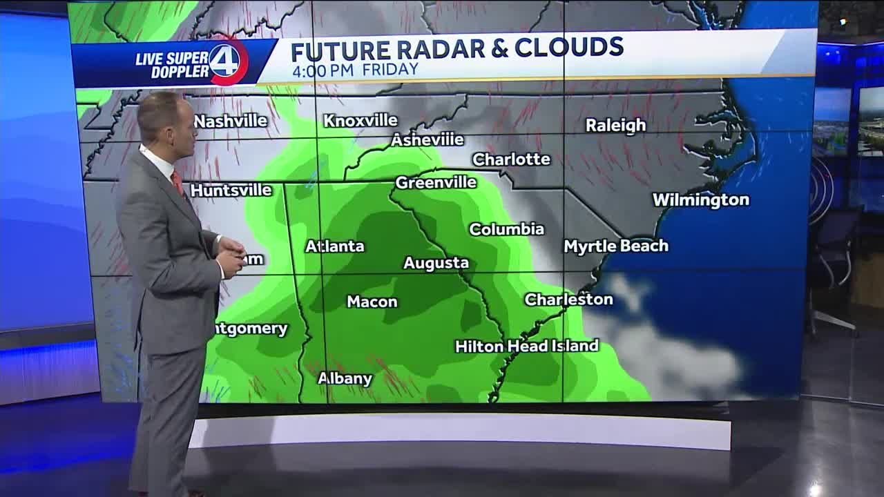 Winds, clouds build ahead of next chance for soaking rain - YouTube