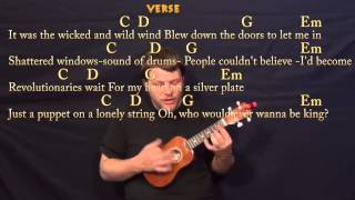 Viva La Vida (Coldplay) Ukulele Cover Lesson in G with Chords/Lyrics chords