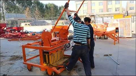 QCM4 30 diesel engine mobile concrete block making machine