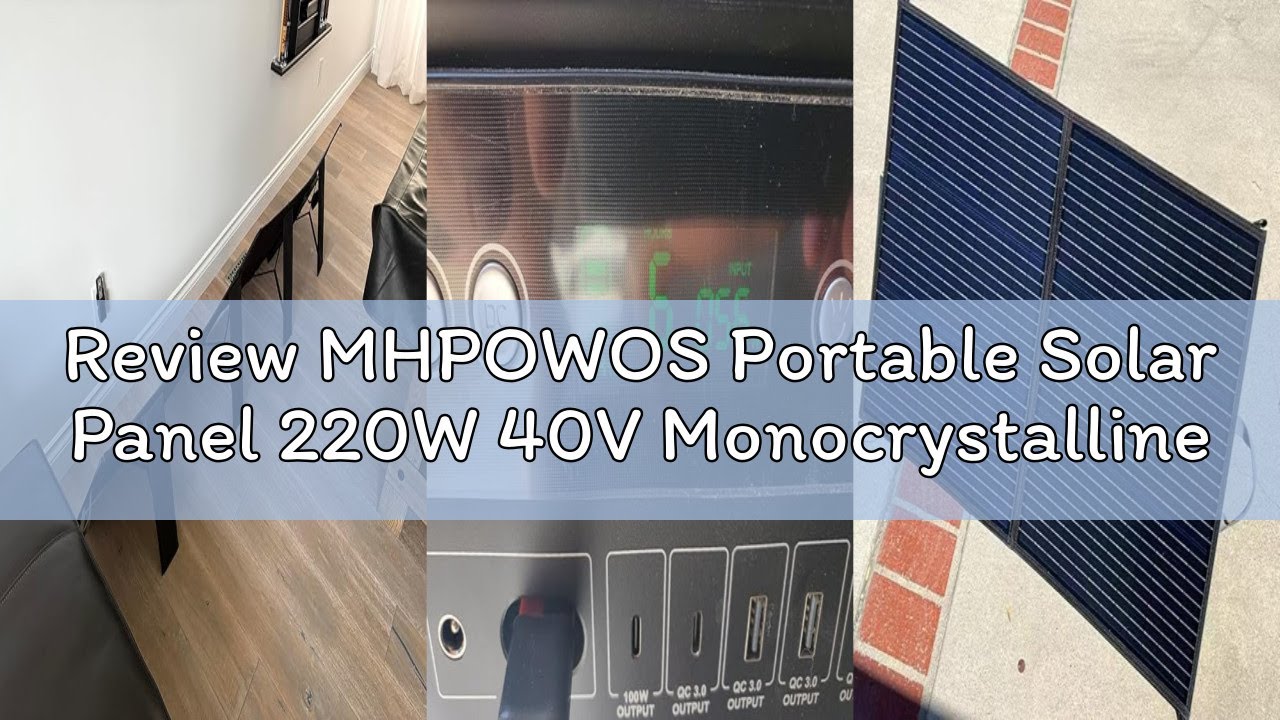 Panel Solar Portátil Mhpowos 220w, Cargador Solar Plegable | Cuotas sin Panel Solar Portátil Mhpowos 220w, Cargador Solar Plegable | Cuotas sin
