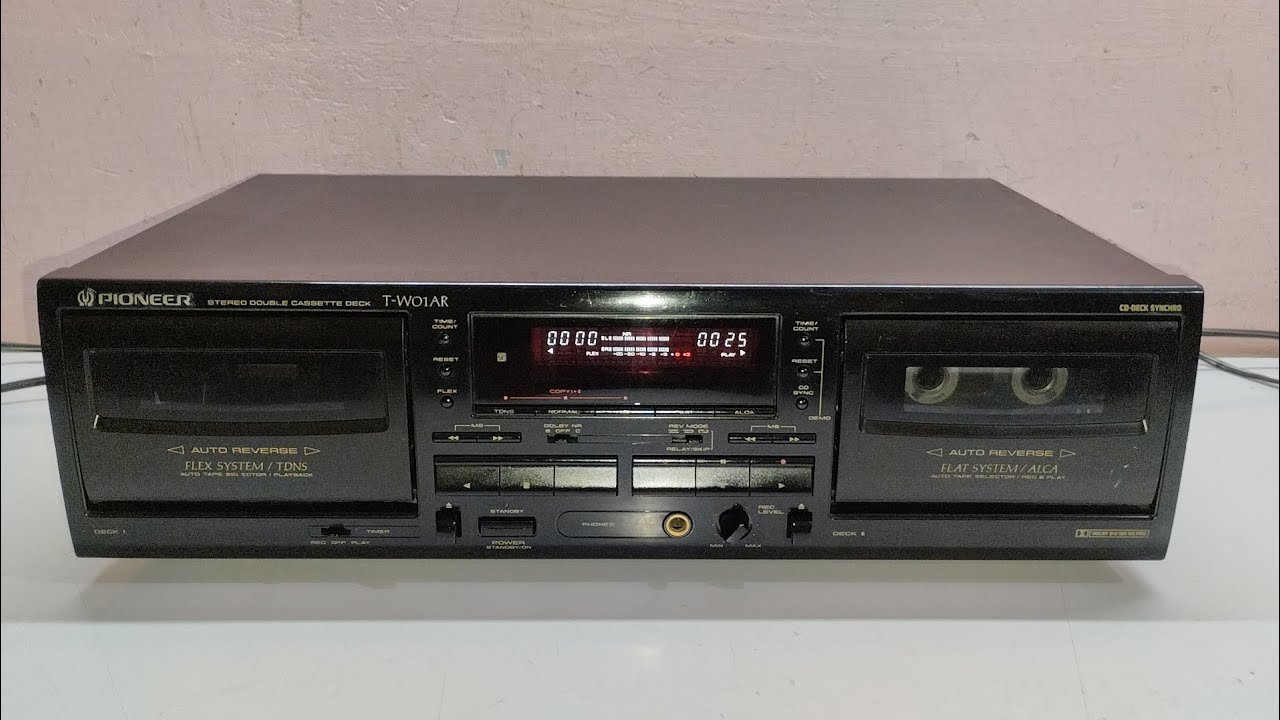 【動作OK】ダブルカセットデッキ　PIONNER　パイオニア　T-W01AR　② 動作OK】ダブルカセットデッキ PIONNER パイオニア T-W01AR ② 動作OK