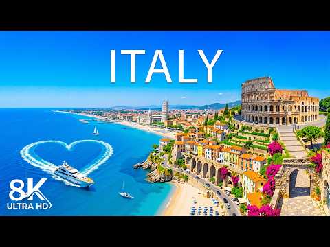 Italy 8K 🇮🇹 Summer in Paradise | Amalfi Coast, Tuscany & Mediterranean Dream