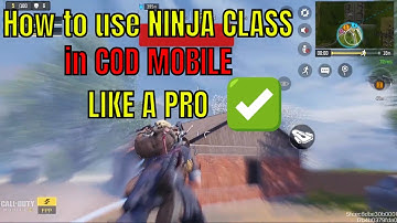 How to use NINJA class in COD MOBILE 🦇 - gameplay highlight