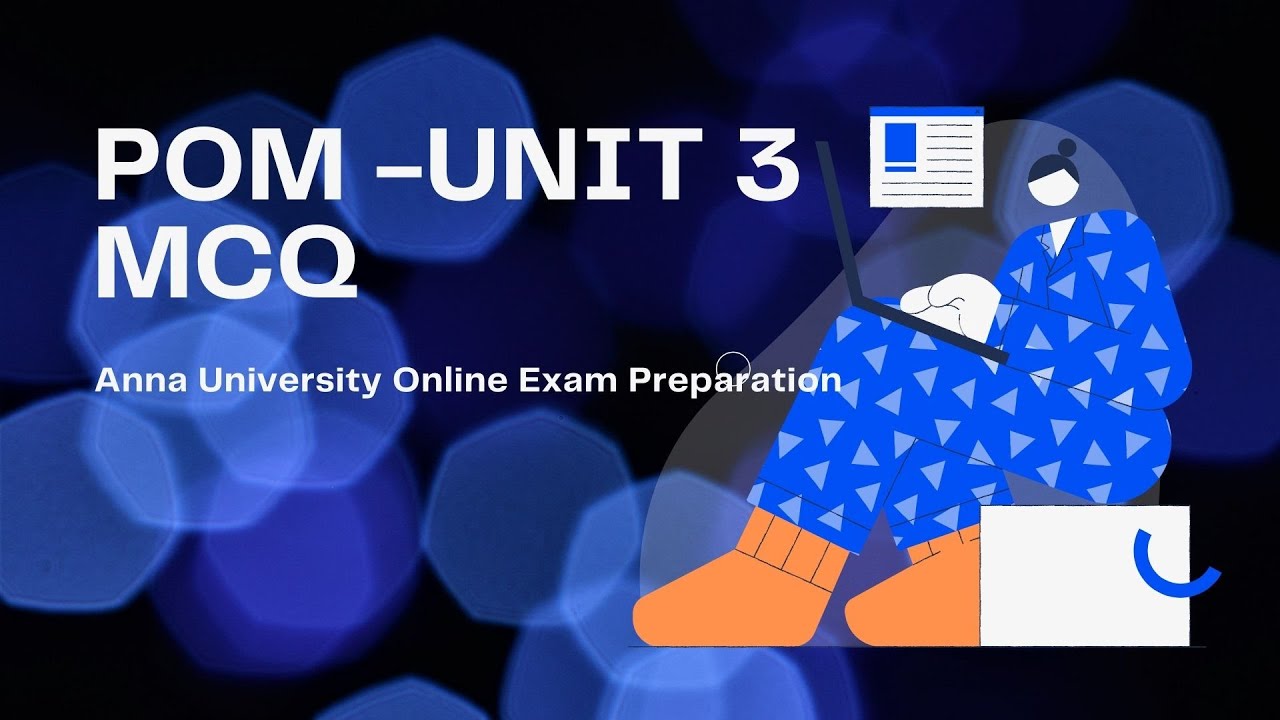 POM Unit3 Mcq | | online exam | Preparation | finalyear - YouTube