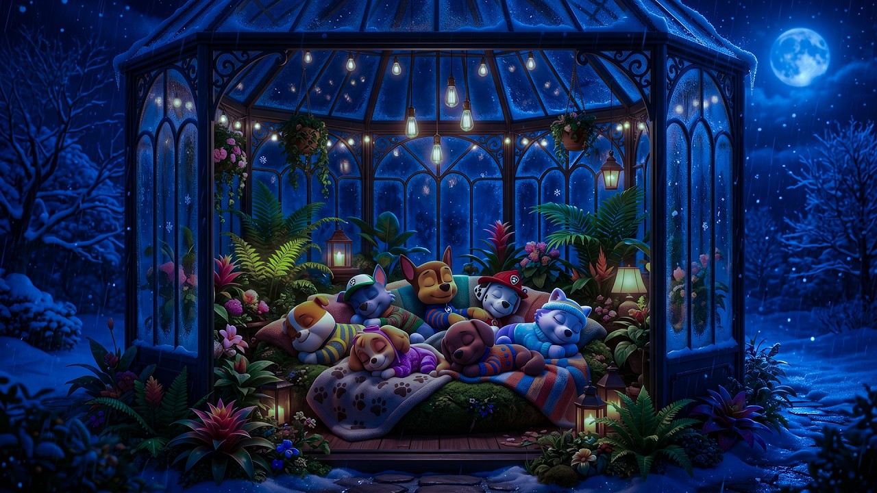 Watch No ADs | Cozy Glass Greenhouse Sleep 🌙 Snowy Winter Night Ambience for Deep Sleep & Relaxation on YouTube Watch No ADs | Cozy Glass Greenhouse Sleep 🌙 Snowy Winter Night Ambience for Deep Sleep & Relaxation on YouTube