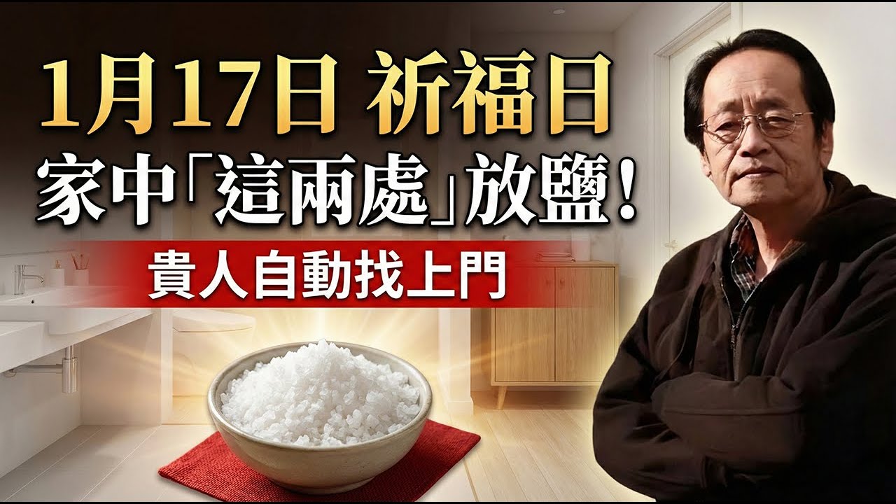 倪海廈救命警告：1月17號能量大轉折！家裡這2個「命門」放碗鹽，強行吸走全家霉運，貴人橫財不請自來！這不是迷信是環境物理學！