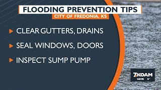 City of Fredonia, KS provides some flood prevention tips for homeowners