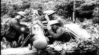General Douglas MacArthur supervises the training of the Philippine Army and lead...HD Stock Footage