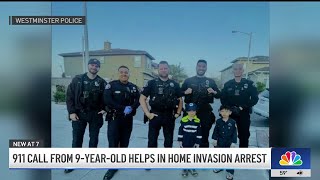 911 call from 9-year-old helps stop home invasion