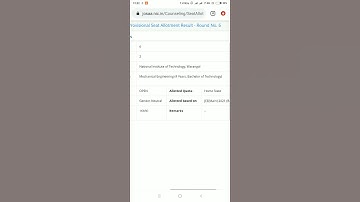 JoSAA Round 6 result | Checking one of our student