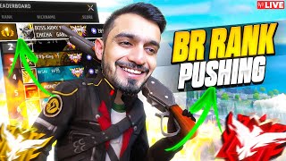 20,000+ BR Rank Score V Badge Mobile Player Grandmaster Hard Lobby😡Garena Free Fire Live