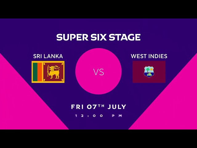#Srilanka vs #WestIndies go head to head in the Super Six Stage of the @cricketworldcup Qualifier!