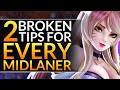 2 BROKEN Tips to CARRY with EVERY MIDLANE Champion: Challenger Micro Tricks - LoL Pro Guide