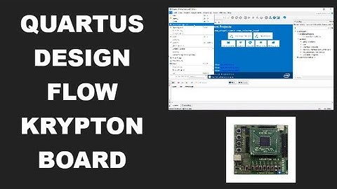 Quartus Design Flow - Krypton Board
