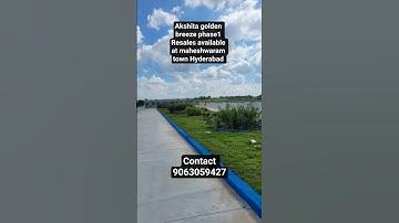 Akshita golden breeze phase1 @ maheshwaram Hyderabad +91 9063059427 #hmdaplots #reraapproved