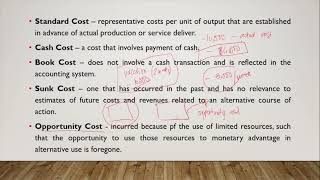 Cost Concepts