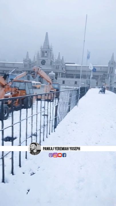 Snowfall 🌨️ in Khambra Church #ankurnarula #ankurnarulaministry #snowfall #snow #khambrachurch
