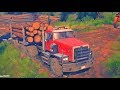 Western Star 6900 6X6 | Transportando Troncos Ruta Offroad | American Wilds MudRunner