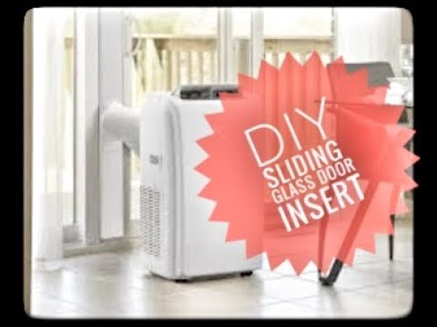 How To Make A Sliding Glass Door Insert, Ac Vent Kit For Sliding Glass Doors And Large Windows