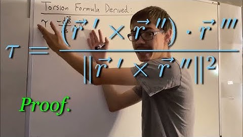 Calculus III: Deriving the Torsion Formula [Ch 12]