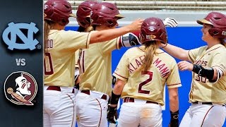 North Carolina vs. Florida State Softball Championship Highlights (2016)