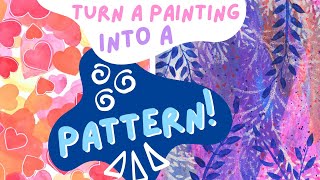Famous Transform a painting into a pattern! Repeat pattern tutorial in Photoshop with Pattern Preview Wealth