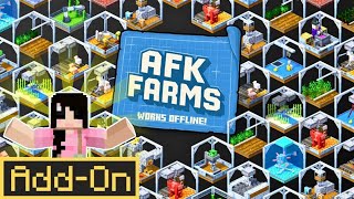 AFK Farms Add-On! 🌾 Earn Resources While Offline | Minecraft Bedrock