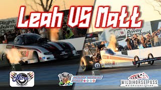 Leah Pruett Vs Matt Hagan | Funny Car Vs Top Fuel | NHRA PRO Preseason Testing | Tony Stewart Racing