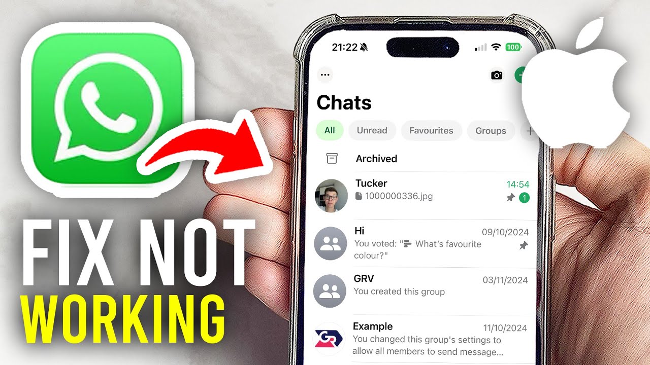 Fix WhatsApp Not Working On iPhone - Full Guide - YouTube
