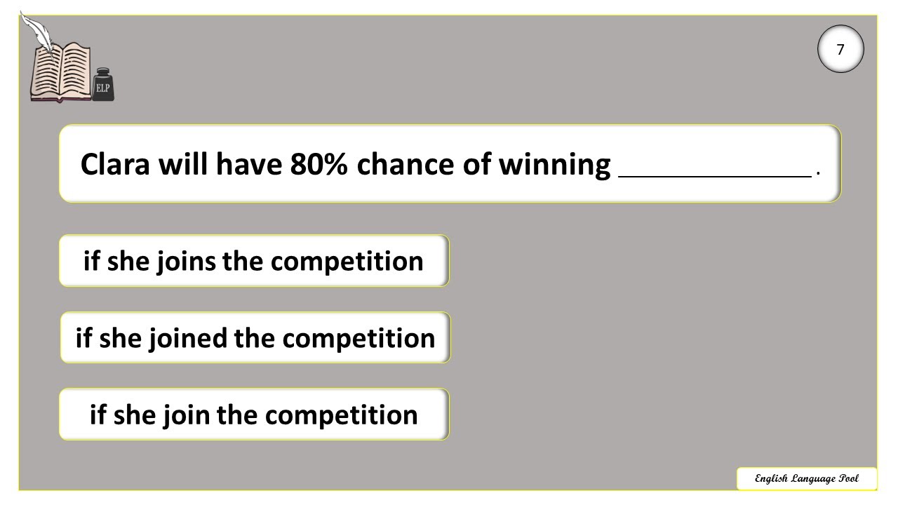 If Clause (First Conditional) -- Test