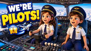 Emma and Jack Become Pilots! ✈️ Their First Flight | Slow English Story (A2)