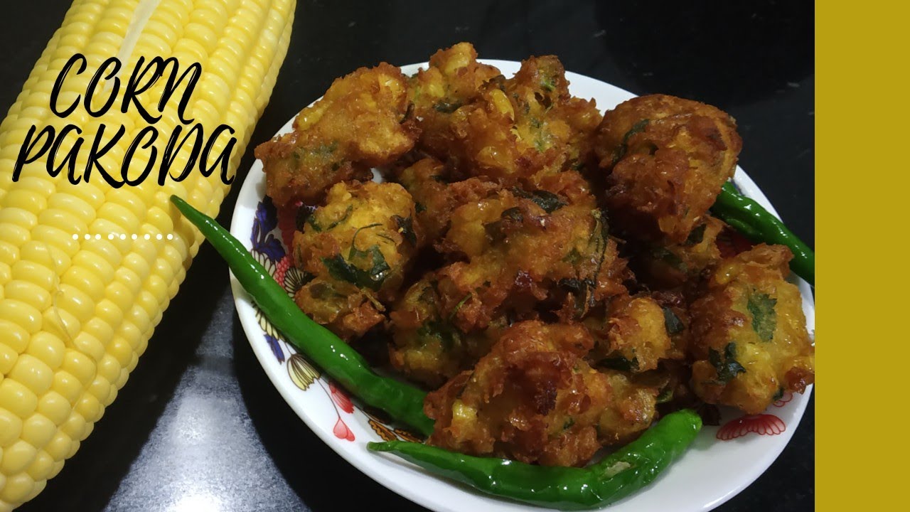 How to make CRUNCHY CORN PAKODA in Hindi INDIAN CORN FRITTERS मकई