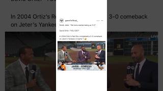 David Ortiz is hilarious 😂😅#Game7 #GameSeven #Shorts #DavidOrtiz #DerekJeter #WorldSeries #Yankees