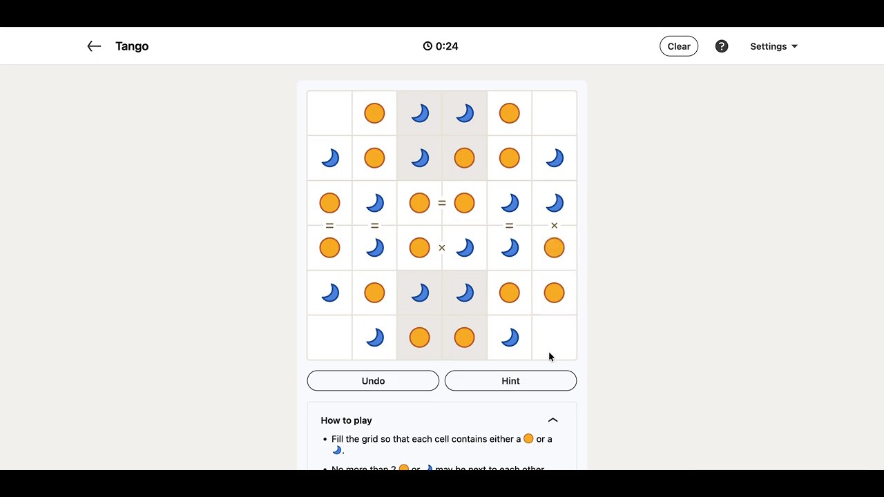 LinkedIn Tango Answer Today - Puzzle #483 | 2 February 2026