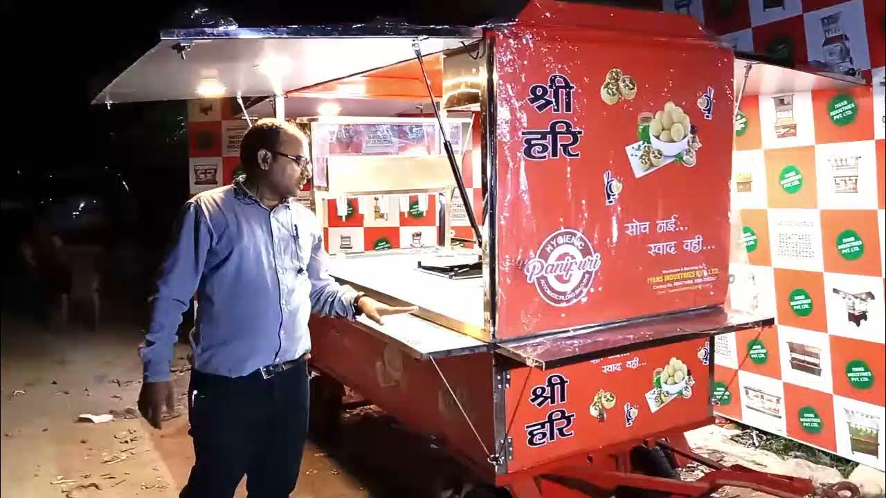 FOOD CART BIKE CART THELA WITH PANIPURI VENDING MACHINE FOOD CART