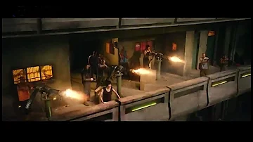 Dredd - Three Gatling Guns vs Dredd.. No Problem - 2012 Dredd Gatling Gun Scene