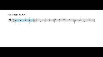Trombone Exercise 12 (First Flight) - Essential Elements Book 1